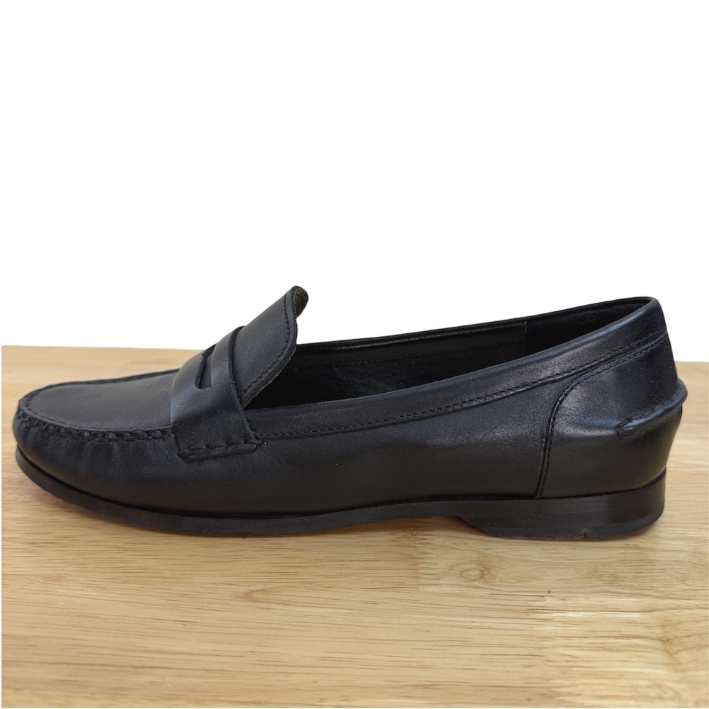Cole Haan Pinch Grand Penny Loafer Mens Size 9 Black Leather Hand Sewn Shoes